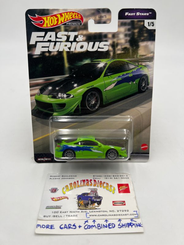 Hot Wheels Fast & Furious Fast Stars #1 Mitsubishi Eclipse Green W Protector Online Sale