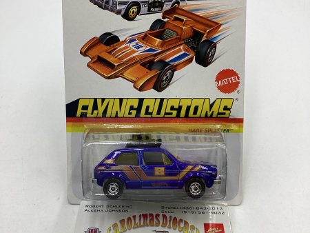 2012 Hot Wheels Flying Customs Hare Splitter Blue Cracked Blister 156A Online now