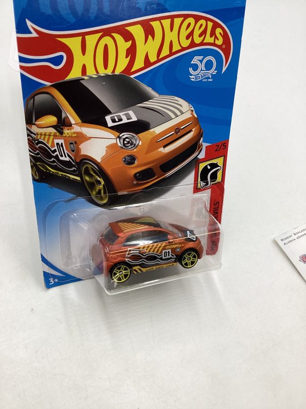 2018 Hot Wheels Fiat 500 Orange chase 240A Discount