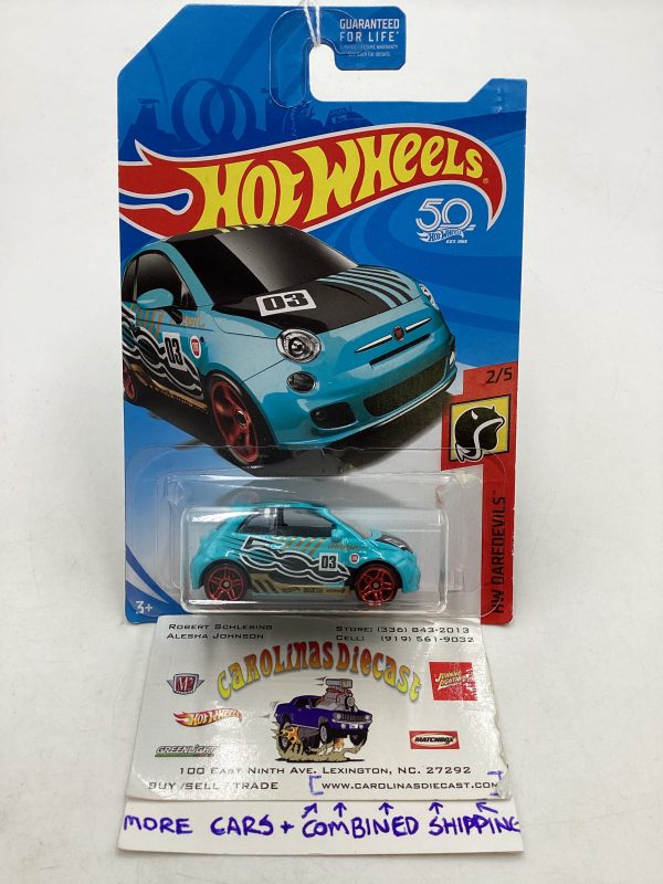 2018 Hot Wheels Fiat 500 Light Blue chase 240A Discount