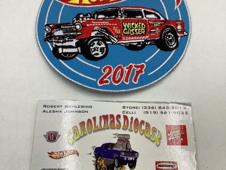 Hot wheels 2017 17th Nationals Pittsburgh PA 55 Chevy Bel Air Gasser Wicked Gasser Patch Online now