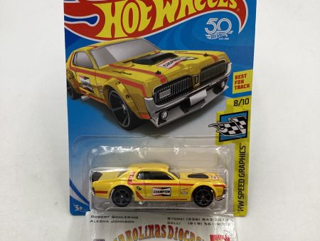 2018 Hot Wheels 68 Mercury Cougar Kmart Exclusive Yellow 238B Hot on Sale