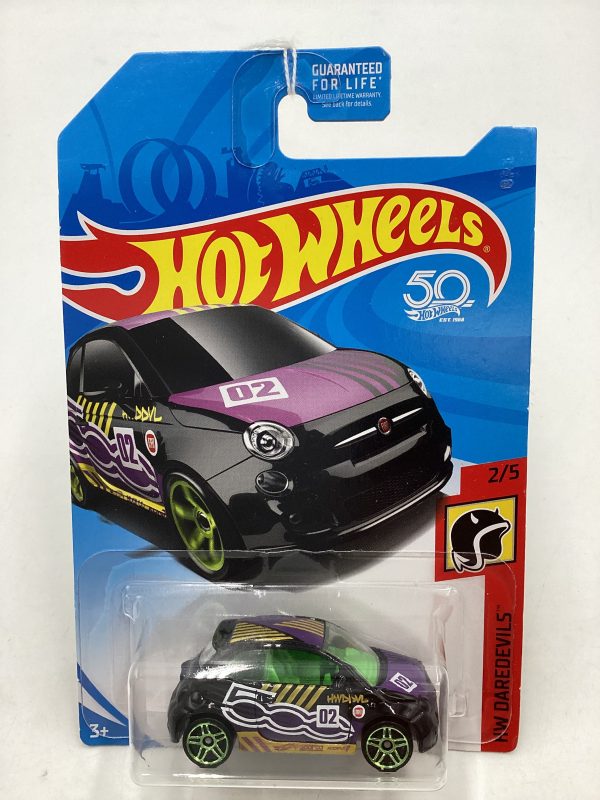 2018 Hot Wheels Fiat 500 Black chase 240A Hot on Sale