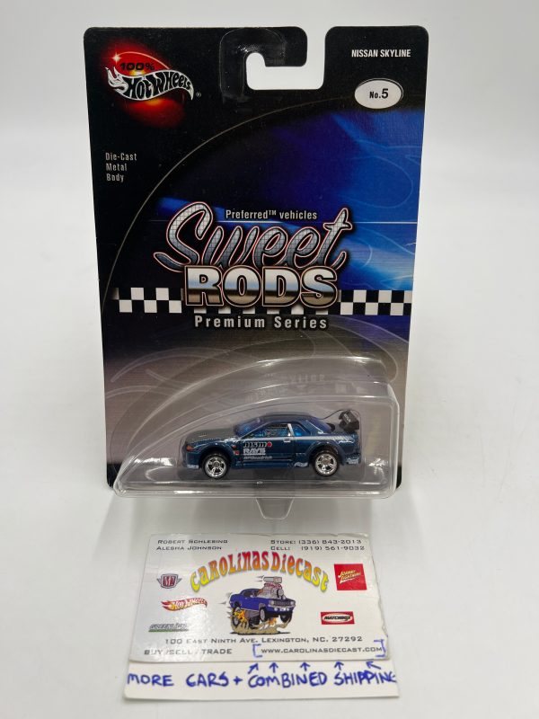 Hot Wheels 100% Sweet Rods Premium Series #5 Nissan Skyline Blue VHTF Cheap