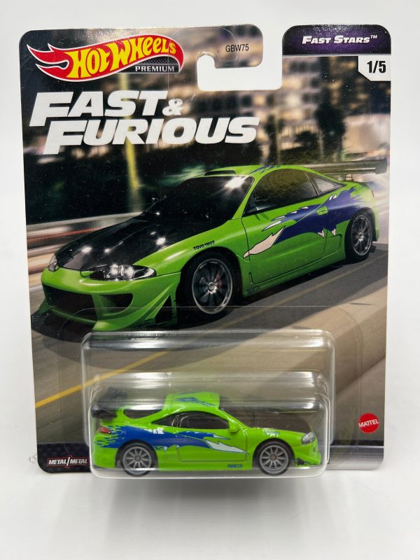 Hot Wheels Fast & Furious Fast Stars #1 Mitsubishi Eclipse Green W Protector Online Sale