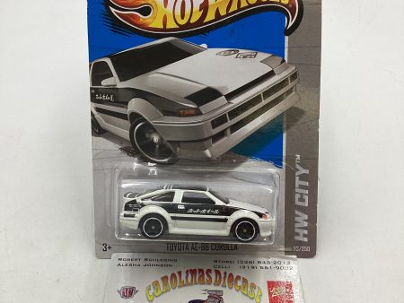 2013 Hot wheels #23 Toyota AE 86 Corolla White 95B For Discount