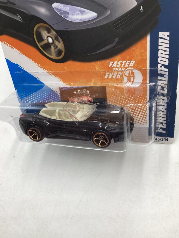 2011 Hot wheels #145 Ferrari California Black Faster than Ever SR on Sale