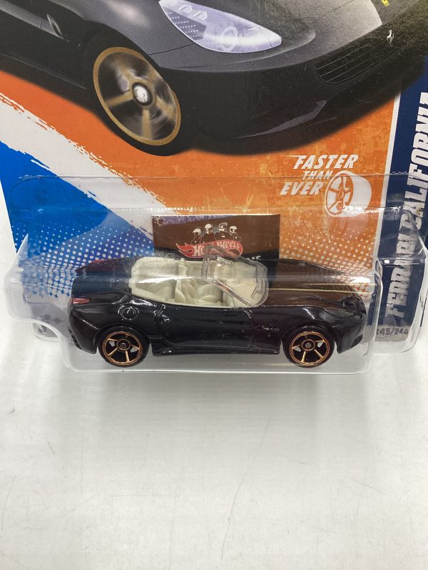 2011 Hot wheels #145 Ferrari California Black Faster than Ever SR on Sale