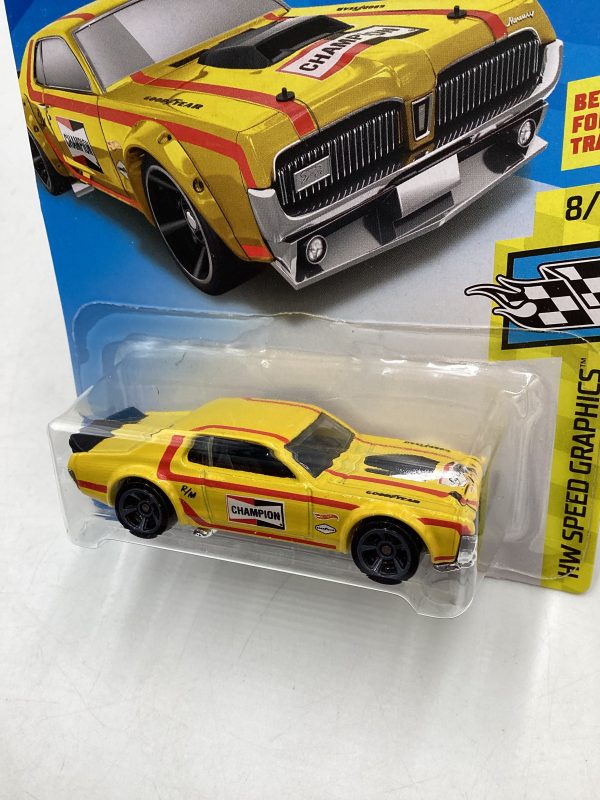 2018 Hot Wheels 68 Mercury Cougar Kmart Exclusive Yellow 238B Hot on Sale