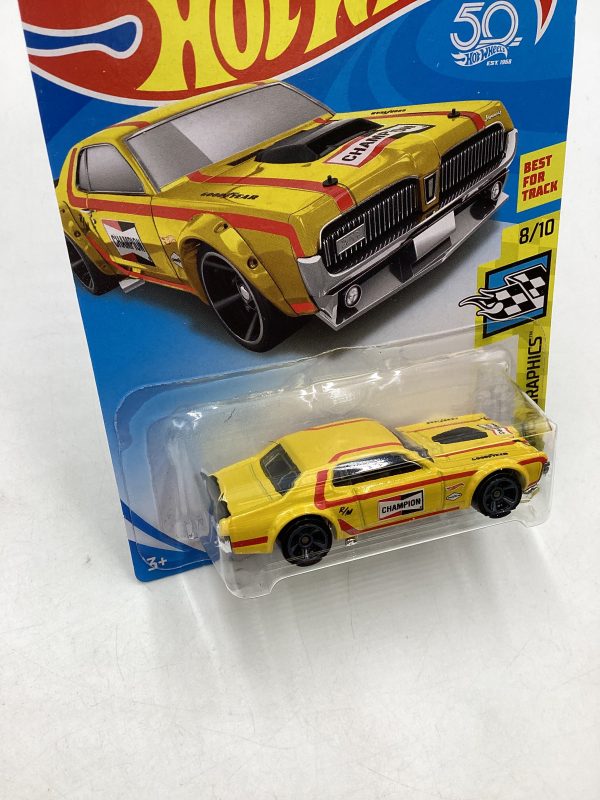 2018 Hot Wheels 68 Mercury Cougar Kmart Exclusive Yellow 238B Hot on Sale