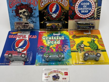 Hot Wheels Pop Culture Grateful Dead Full 6 Car Set W Protectors VHTF Hot on Sale