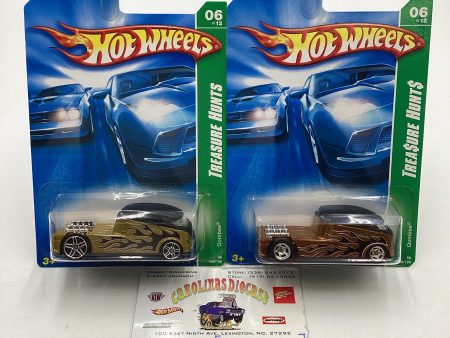 2008 Hot Wheels Super Treasure Hunt + Treasure Hunt Qombee Gold #166 with protector Online