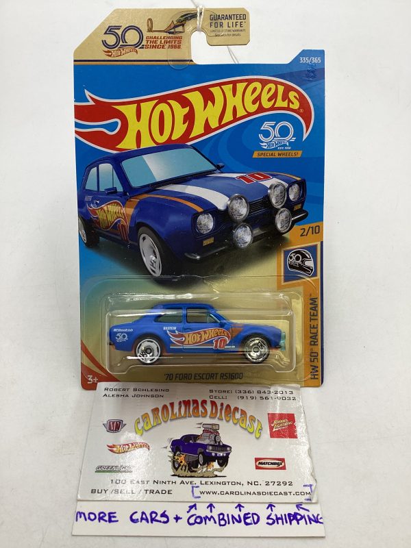 2018 Hot Wheels #335 70 Ford escort RS1600 20H For Discount