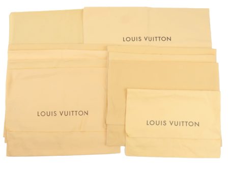 Louis Vuitton Set of 10 Storage Bag Dust Bag Flap Type Beige Cheap