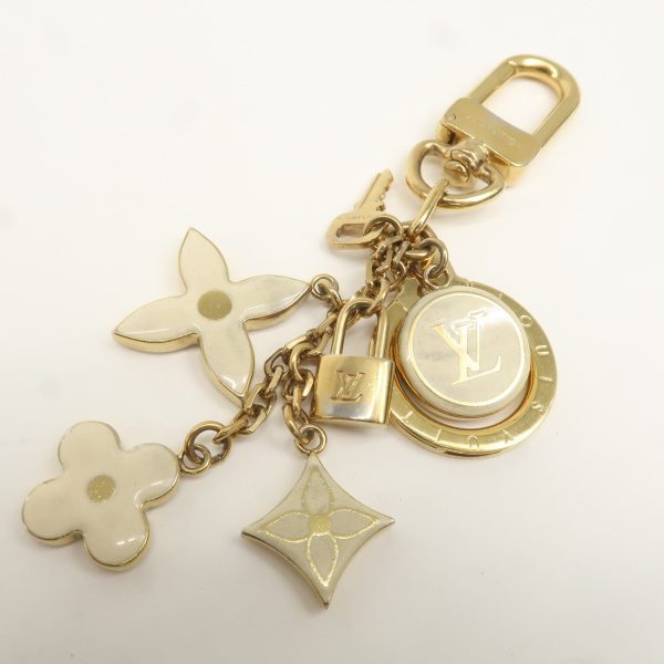 Louis Vuitton Porte Cles Pampille Bag Charm Gold Ivory M91927 Supply