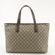 GUCCI GG Supreme Leather Tote Bag Hand Bag Beige Brown 211137 on Sale