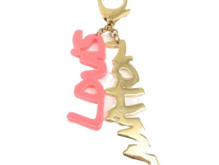 Louis Vuitton Bijou Sac Graffiti Bag Charm Gold Pink M65765 Online