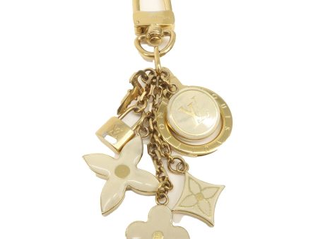 Louis Vuitton Porte Cles Pampille Bag Charm Gold Ivory M91927 Supply