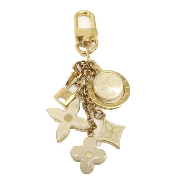 Louis Vuitton Porte Cles Pampille Bag Charm Gold Ivory M91927 Supply