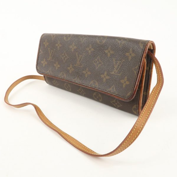 Louis Vuitton Monogram Pochette Twin GM 2Way Bag Brown M51852 Online now