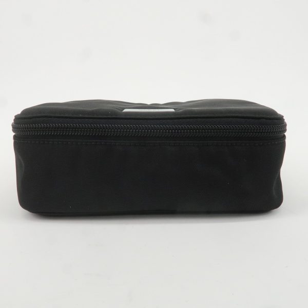 GUCCI Canvas Pouch Cosmetic Pouch Black Silver Hardware 039.0949 Online Sale