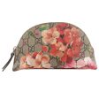 GUCCI GG Supreme Flower Pouch Cosmetic Pouch Beige Pink Red 431380 Online Hot Sale