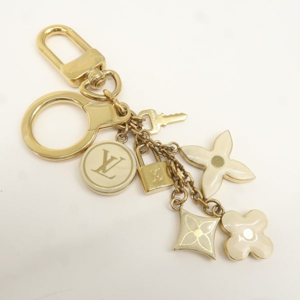 Louis Vuitton Porte Cles Pampille Bag Charm Gold Ivory M91927 Supply