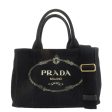 PRADA Canapa Mini Canvas 2Way Bag Shoulder Bag Black 1BG439 Online Hot Sale