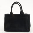 PRADA Canapa Mini Canvas 2Way Bag Shoulder Bag Black 1BG439 Online Hot Sale