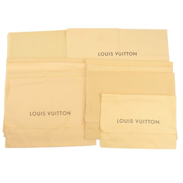 Louis Vuitton Set of 10 Storage Bag Dust Bag Flap Type Beige Cheap