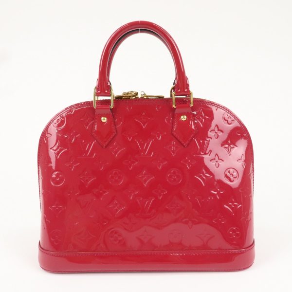 Louis Vuitton Monogram Vernis Alma PM Hand Bag Rose Indien M91770 Discount