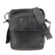 BOTTEGA VENETA Intrecciato Leather Shoulder Bag Black 180215 Discount