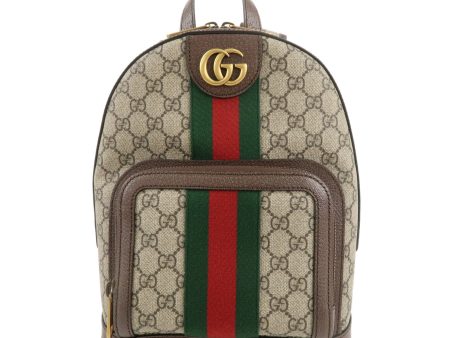 GUCCI Ophidia GG Supreme Leather Backpack Brown Beige 547965 Online