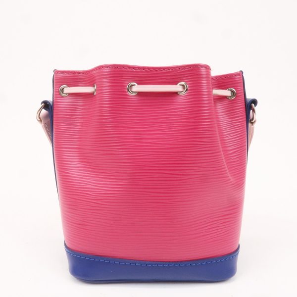 Louis Vuitton Epi Nano Noe Shoulder Bag Pink Blue M42502 For Sale