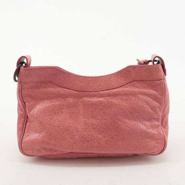 BALENCIAGA The Hip Leather Shoulder Bag Pink 242803 Online Hot Sale