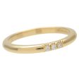 Tiffany&Co. Classic Band 3P Diamond Ring K18 Yellow Gold US5.5 Online