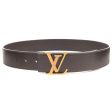 Louis Vuitton Utah Saint Tulle Initial Belt 85 34 Brown N6902 For Discount