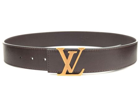 Louis Vuitton Utah Saint Tulle Initial Belt 85 34 Brown N6902 For Discount