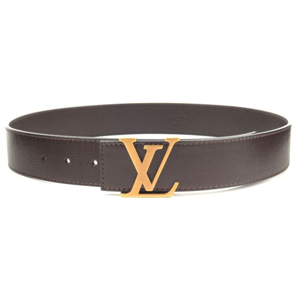 Louis Vuitton Utah Saint Tulle Initial Belt 85 34 Brown N6902 For Discount