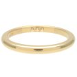 Tiffany&Co. Classic Band 3P Diamond Ring K18 Yellow Gold US5.5 Online