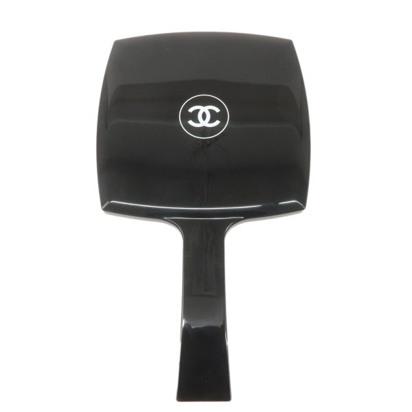 CHANEL Coco Mark Cosmetic Hand Mirror Novelty Item Black Supply