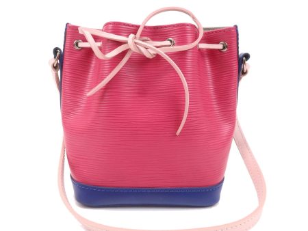 Louis Vuitton Epi Nano Noe Shoulder Bag Pink Blue M42502 For Sale