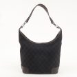 GUCCI GG Canvas Leather Shoulder Bag Black Brown 143744 Online Sale