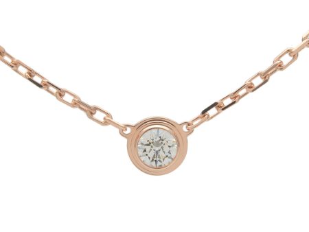 Cartier Diamants Légers Necklace SM Diamond 0.09ct K18 Rose Gold Online now