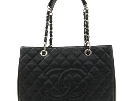 CHANEL Matelasse Caviar Skin GST Chain Tote Bag Black A50995 Sale