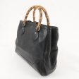 GUCCI Bamboo Leather Tote Bag Black 282317 Online