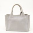 PRADA Canapa Mini Canvas 2Way Bag Gray 1BG439 Online Hot Sale