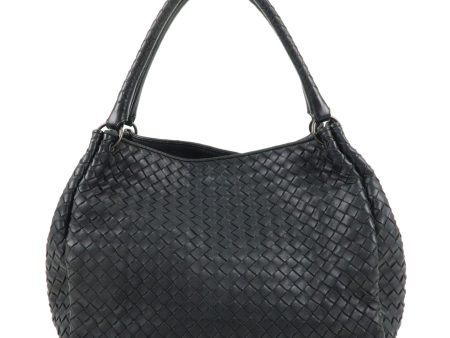 BOTTEGA VENETA Intrecciato Leather Tote Bag Black 222322 Online