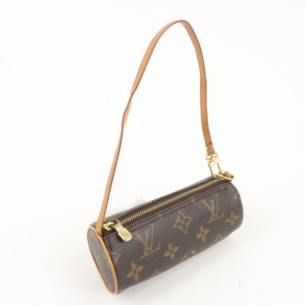 Louis Vuitton Monogram Mini Pouch for Papillon Bag Brown Discount