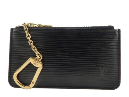 Louis Vuitton Epi Pochette Cles Coin Case Black Noir M63802 Discount